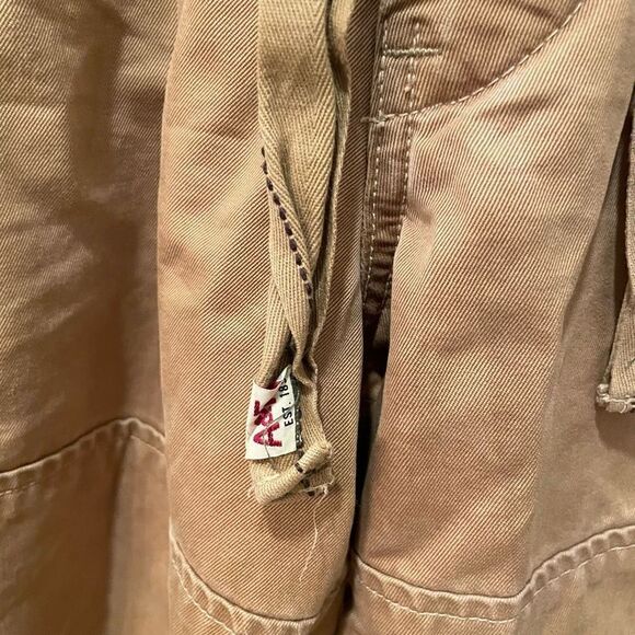 VINTAGE Abercrombie & Fitch Shorts Mens 32 Brown Tobacco Cargo Fatigues Y2K - Picture 15 of 15